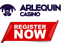 Arlequin Casino Register Now Button