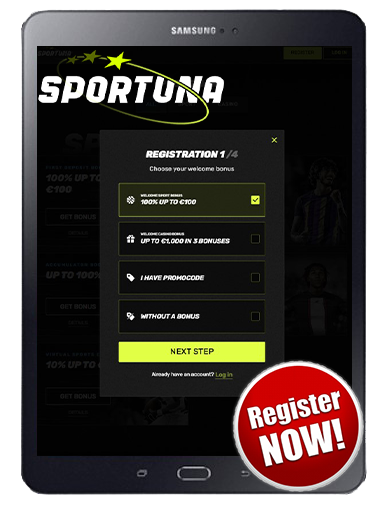 Register At Sportuna Casino & Sportsbook