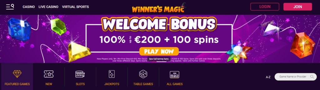 Winners Magic Casino Review