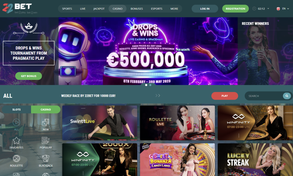 22Bet Casino The Best Paying Sportsbook