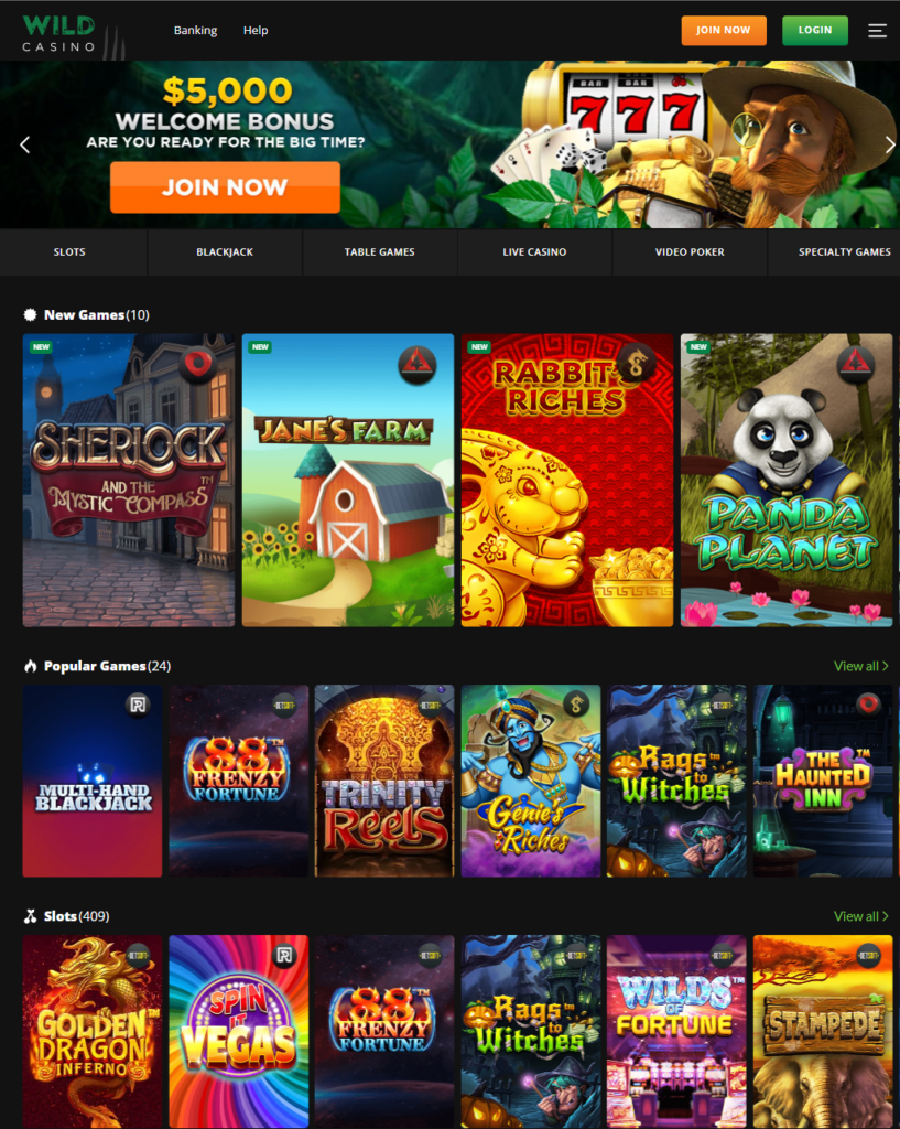 Wild Casino The Best Lottery Site