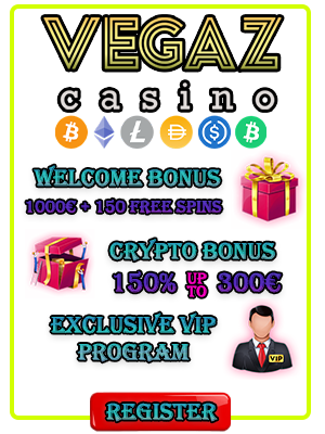 Vegaz Casino Crypto Bonus