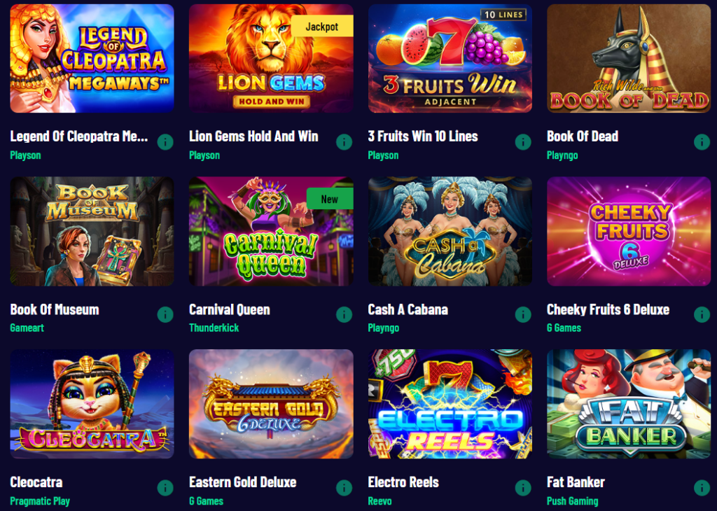 Vegaz Casino Games
