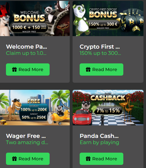 The Fortune Panda Casino Welcome Bonus