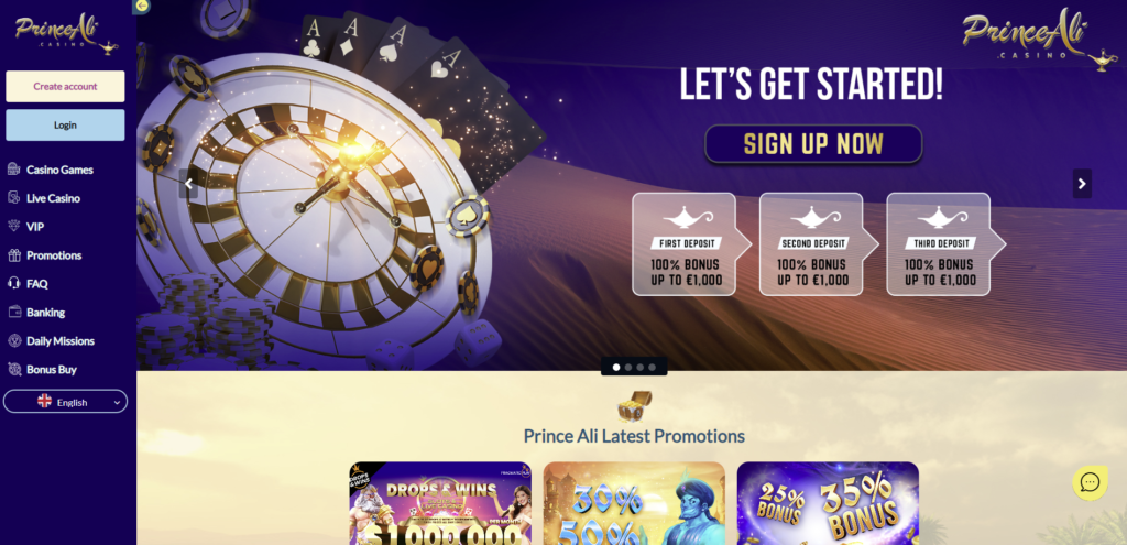 PrinceAli Casino Review