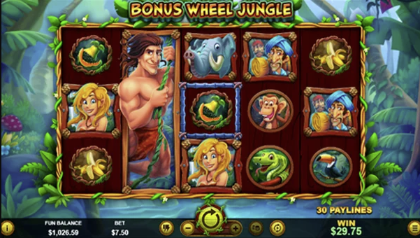 Bonus Wheel Jungle Theme