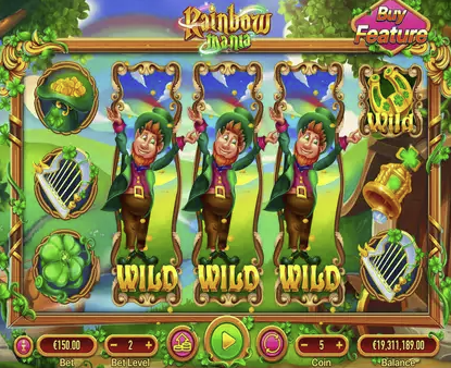 Rainbow Mania Slot Wilds