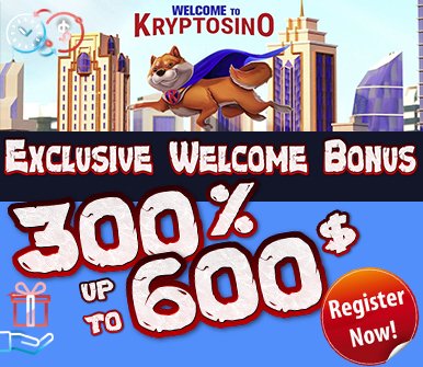 Kryptosino Casino Exlusive Welcome Bonus