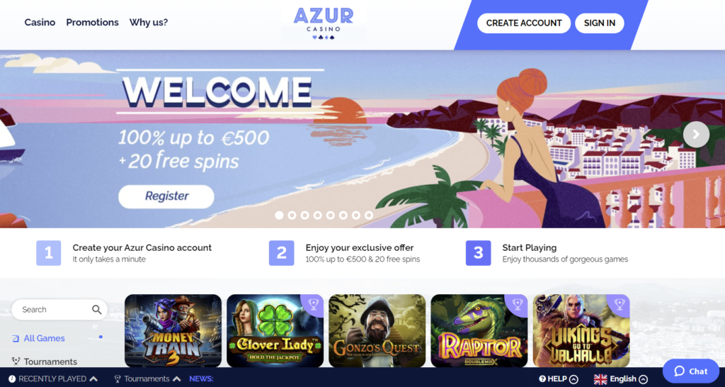 The Exclusive Azur Casino Review